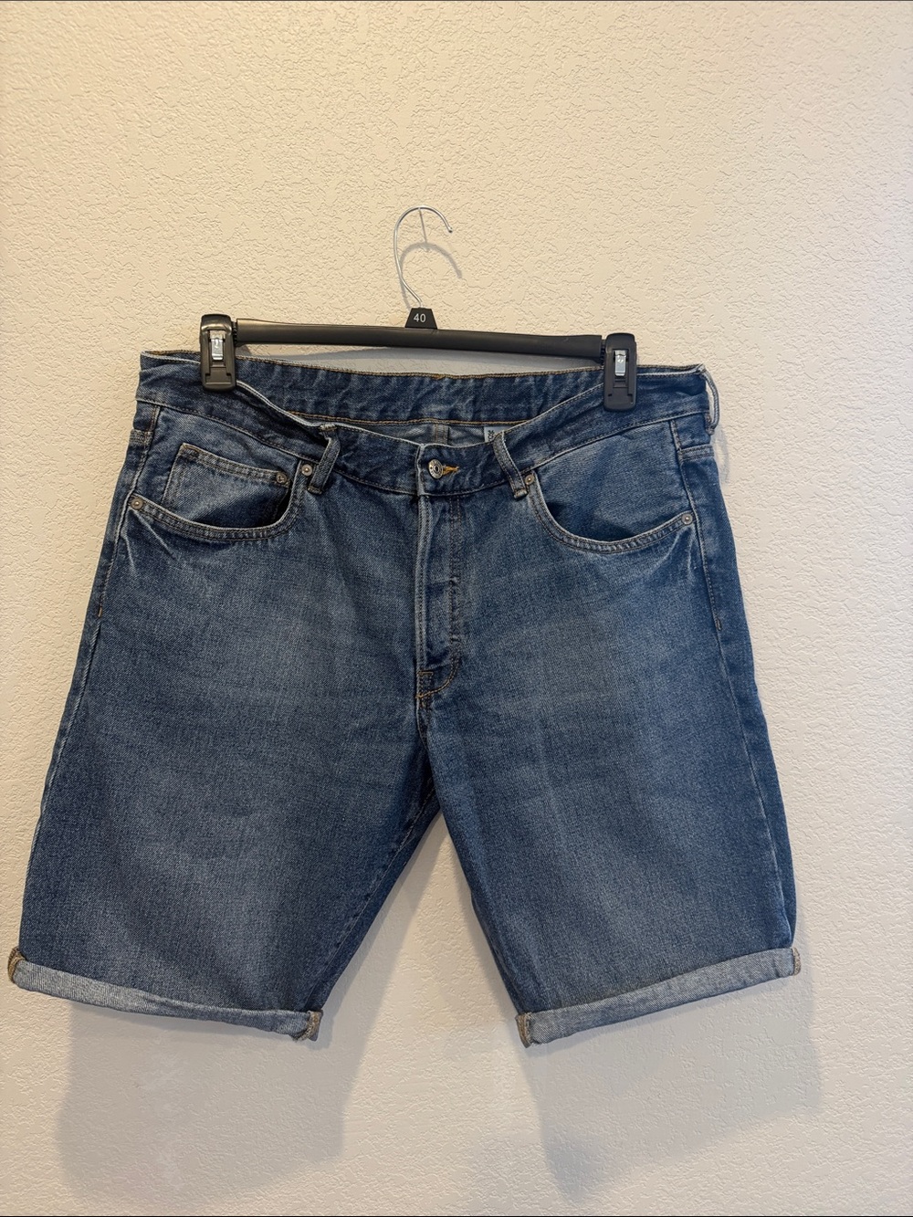 H&M Men's Denim Jean Shorts - Medium Blue